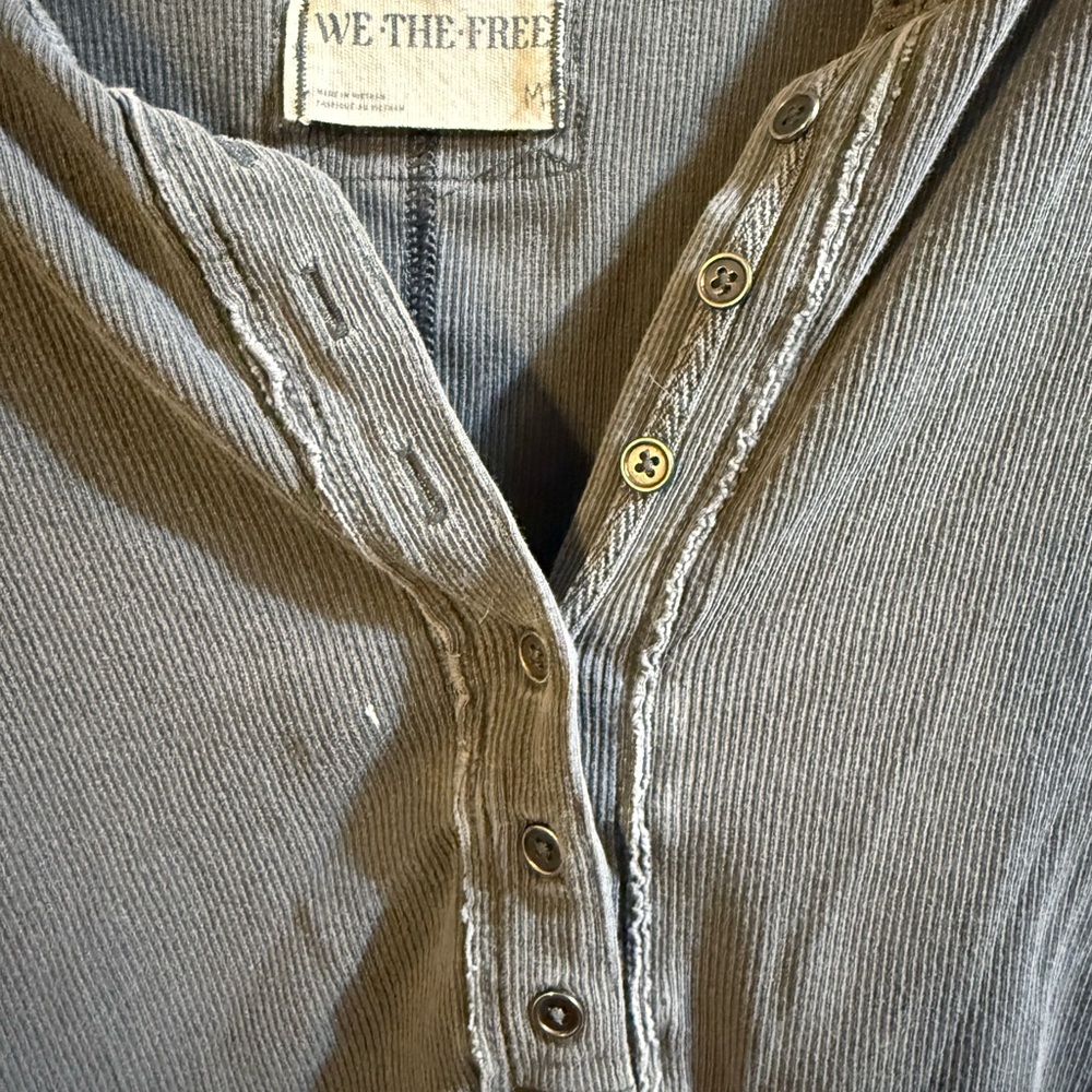We The Free Women's Slate Long Sleeve Henley - Picture 2 of 2